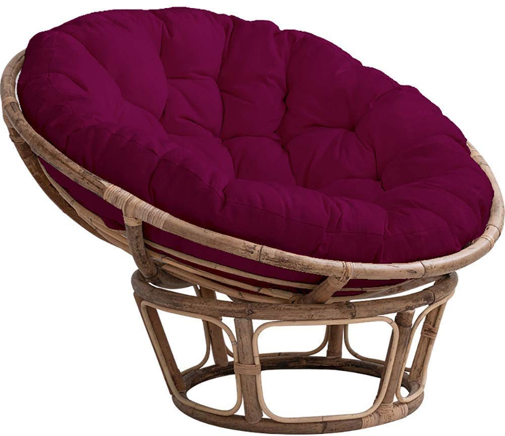 Coussin de chaise Papasan étanche diamètre 130cm pour fauteuil suspendu de jardin