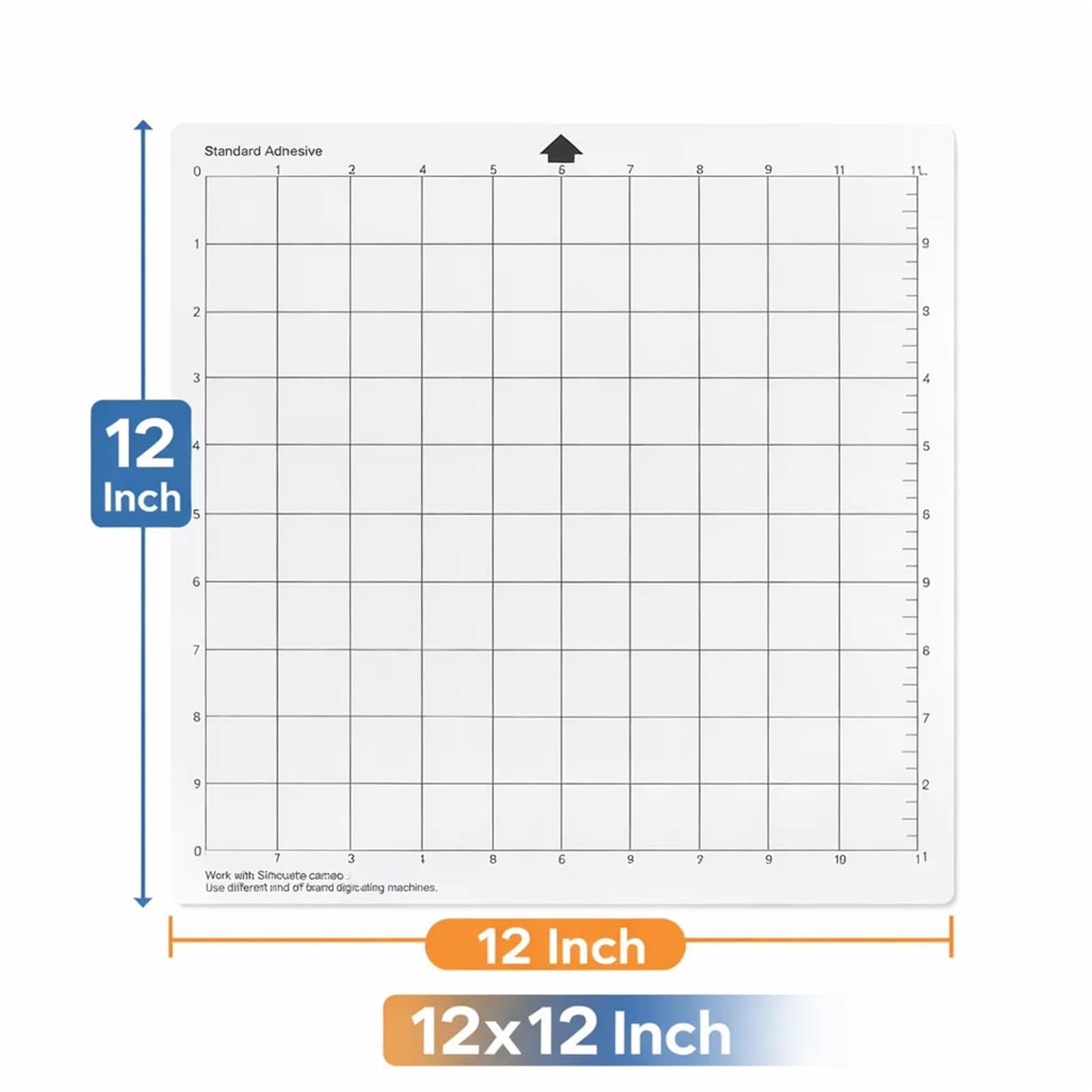 Tappetino Taglio Tappetino da taglio adesivo 3/5 pezzi | For macchina for incidere Tampone adesivo trasparente Strumento artigianale da 12x12 pollici(5 PCS 12 x 12 Inch)