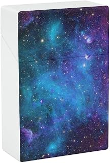 Space Galaxy Cigarette Case Portable Cigarette Box Holder Flip Open Storage Case for Men Women
