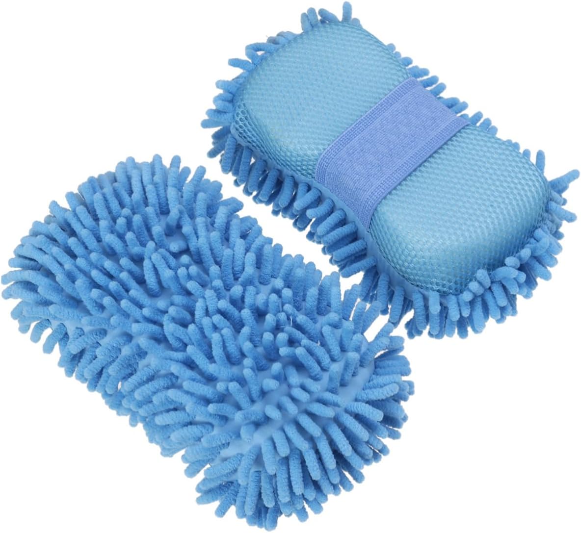 VICASKY Car Sponge 2pcs Microfiber Mitt Microfiber Gloves