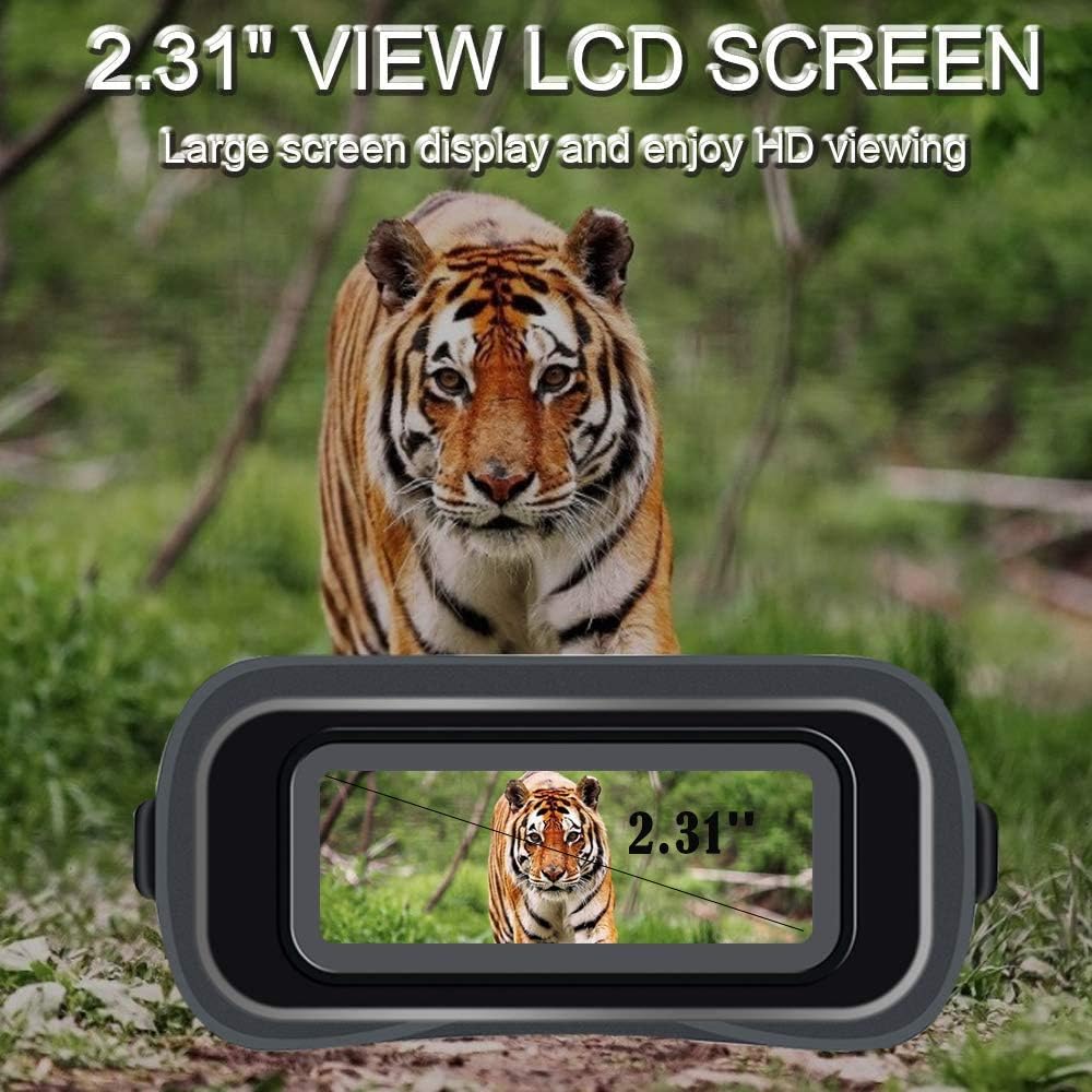 Bеѕt Cуbеr Mоndау 🔥 Night Vision Goggles, Night Vision Binoculars for Complete Darkness Digital Infrared Binoculars with Night Vision with 32 GB Memory Card for Hunting & Surveillance