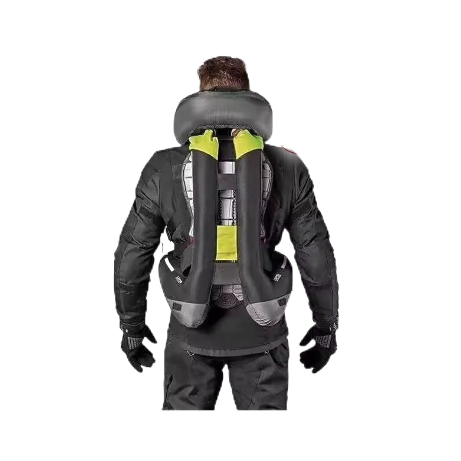Gilet Airbag Réfléchissant for Moto Veste D'équitation Légère 0,1 S Déclenche Les Airbags for Le Cou Et Le Coccyx