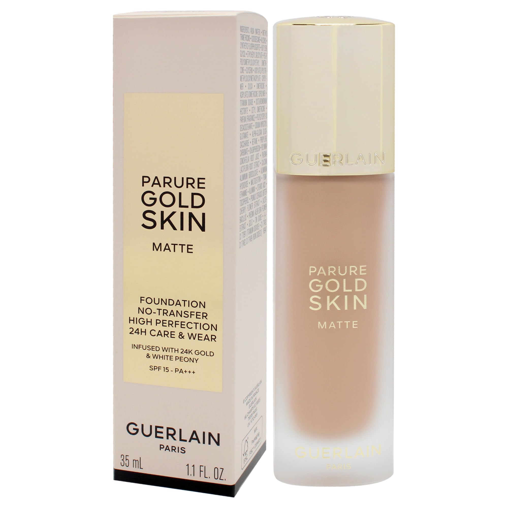 GUERLAIN Parure Gold Skin Matte Foundation Nr.3W Warm, 35 ml