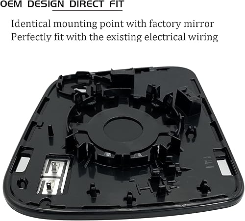 Miniatura 4 de Espejo calefactable para el lado izquierdo del conductor para Dodge Durango 2014-2019, espejos Jeep Grand Cherokee 2011-2020  Espejo convexo
