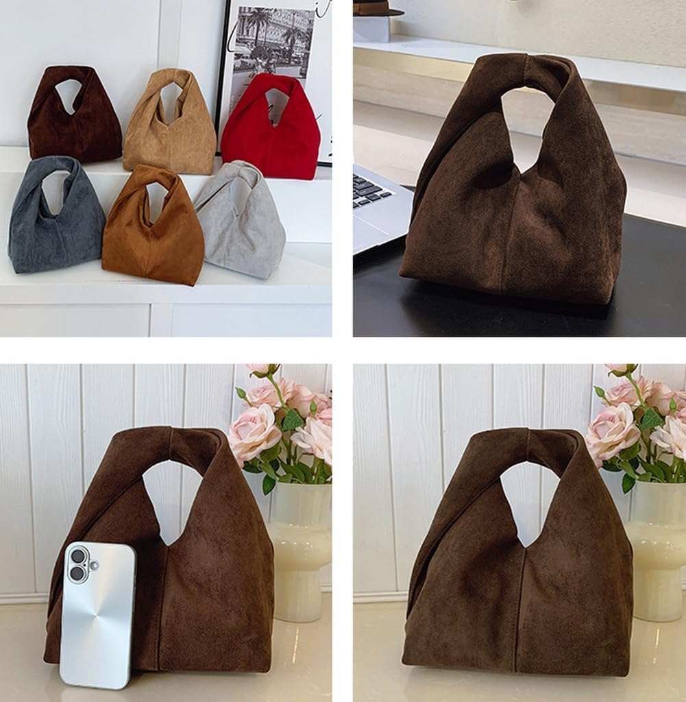 Slouchy Suede Crescent Crossbody Purses Women Cute Hobo Bags Trendy Satchels Underarm Shoulder Bag Travel Tote Handbag 2026 - Image 6