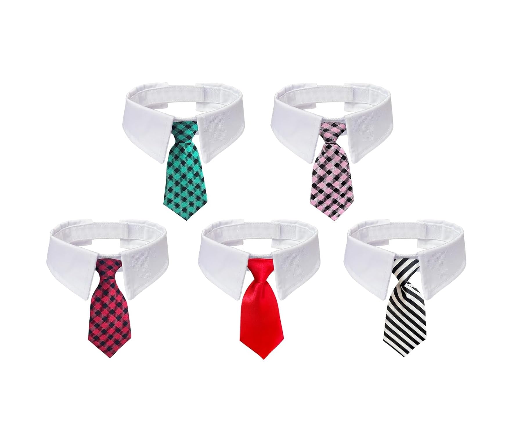 PSK PET MART Small Dog Tie Collar, Adjustable Formal Cotton Dog, Puppy, Cat Necktie with Quick-Release Safety for Small Dogs - Cute Bowtie for Parties & Weddings (S, Neck 16-22cm, Multicolor)-image-43