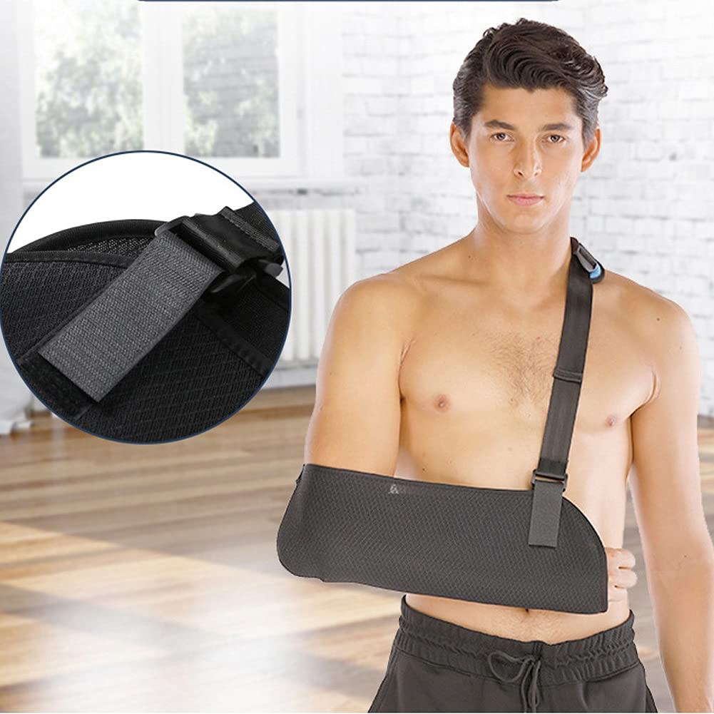 Cabestrillo para Brazo Inmovilizador de Hombro médico Ajustable Brace Soporte de Codo de Manguito rotador Transpirable para Huesos fracturados Rotos Dislocación Fractura Esguinces Recuperación rápida