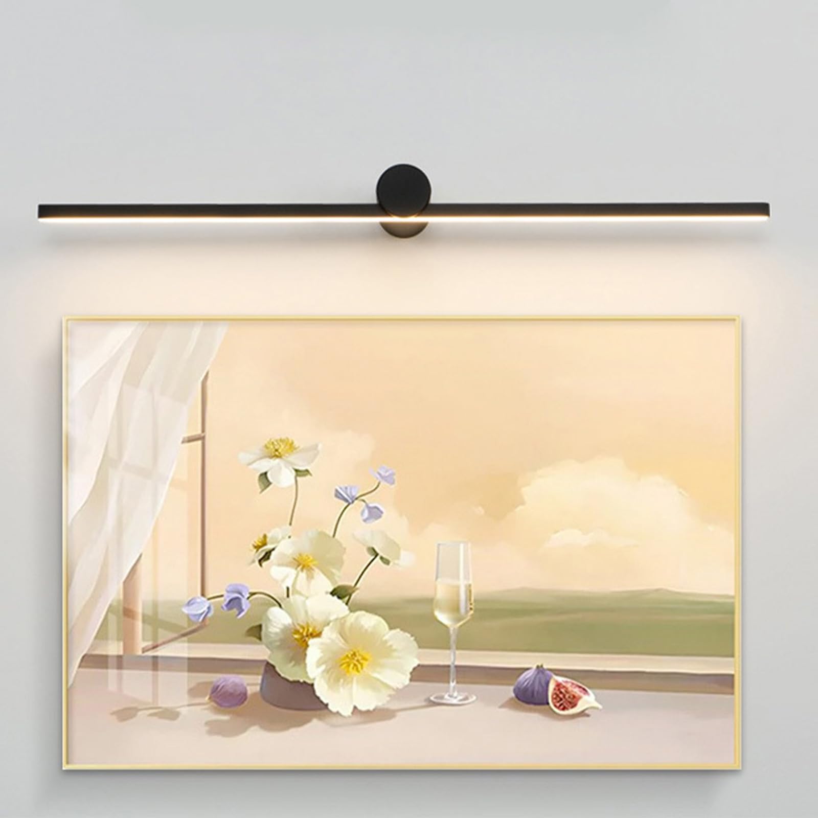 LED Spiegelleuchte Bad Wandleuchten Modern Innen Lange Wandlampen Badezimmer Aluminium Wandbeleuchtung Bilderleuchte für Wohnzimmer Küche Badschrank Schminktisch (Weiß Warmes Licht,50cm)