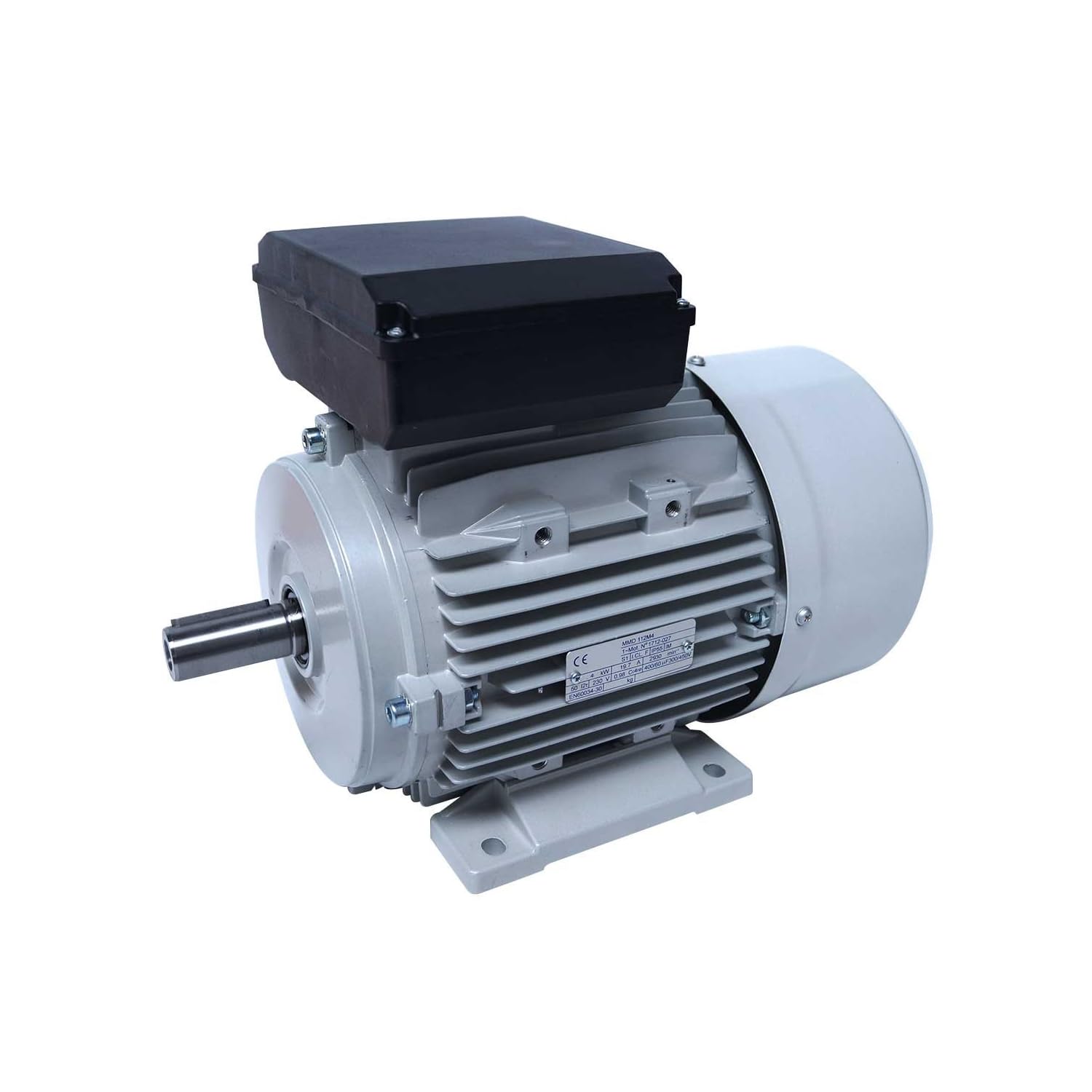 Moteur électrique Monophasé 220v 4kw 3000tr/min - Mmd112m2b3 Bride B3 - Bobinage Cuivre