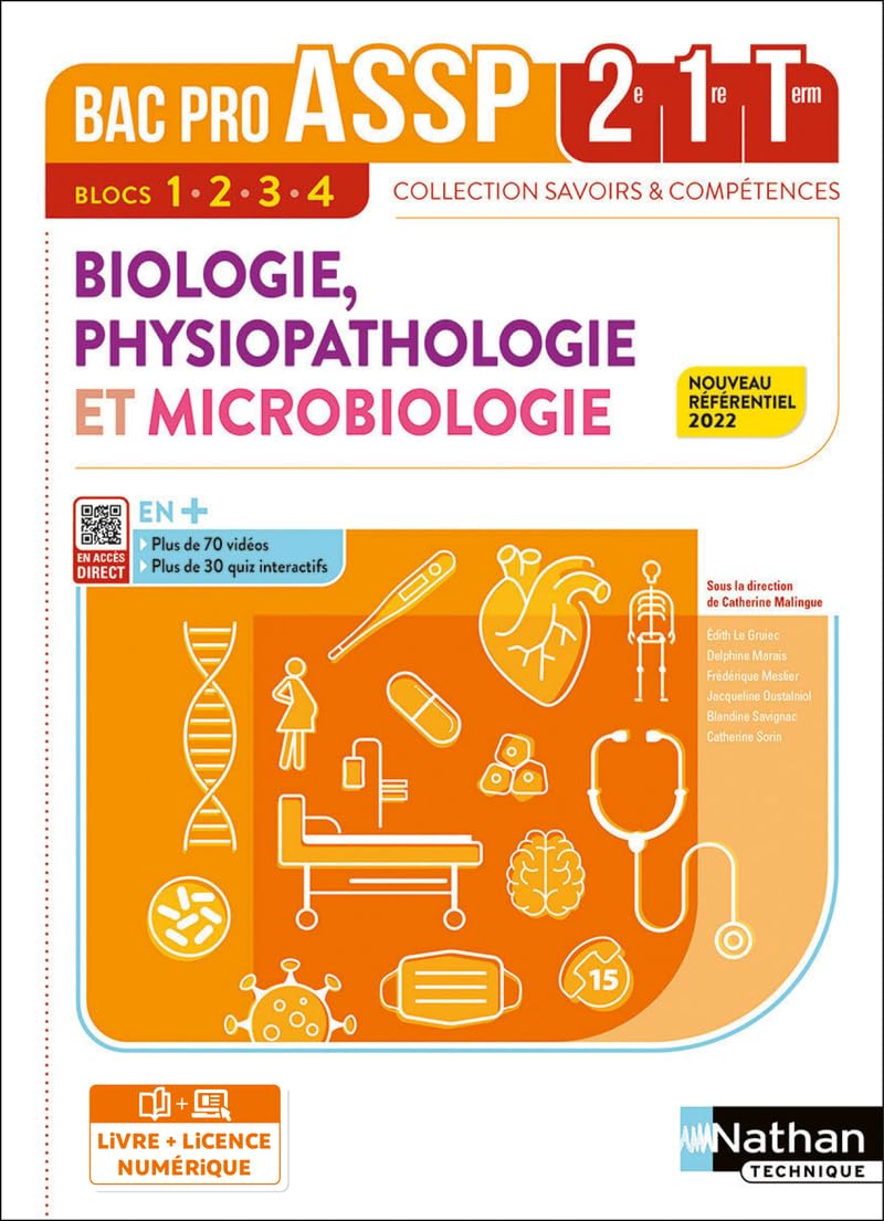 Biologie, Physiopathologie et Microbiologie - Blocs 1, 2, 3 et 4 - 2de/1re/Terminale Bac Pro ASSP - Coll. Savoirs et Compétences