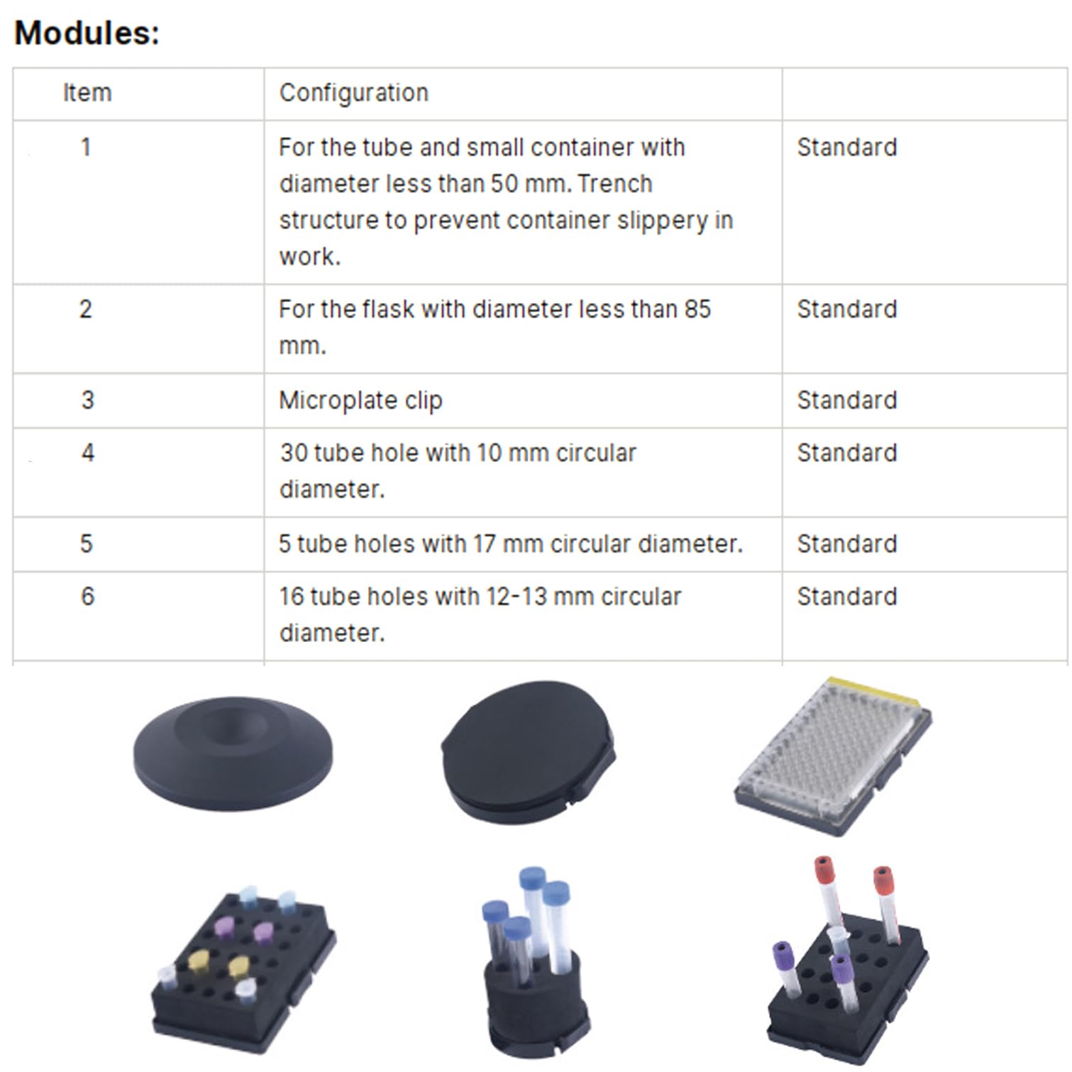 Vortex - Mezclador multitubo con 6 módulos reemplazables, 200-3000 RPM, para matraces, placas ELISA, tubos de ensayo, ideal para investigación química y biológica