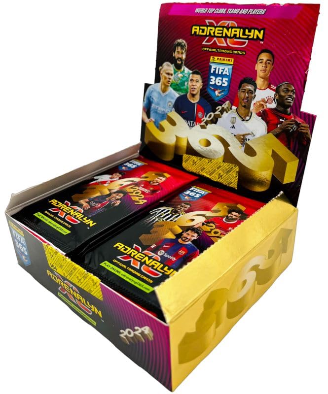 Panini FIFA 365 Adrenalyn XL kolekcja 2024 - pudełko z 24 opakowaniami, wielokolorowe
