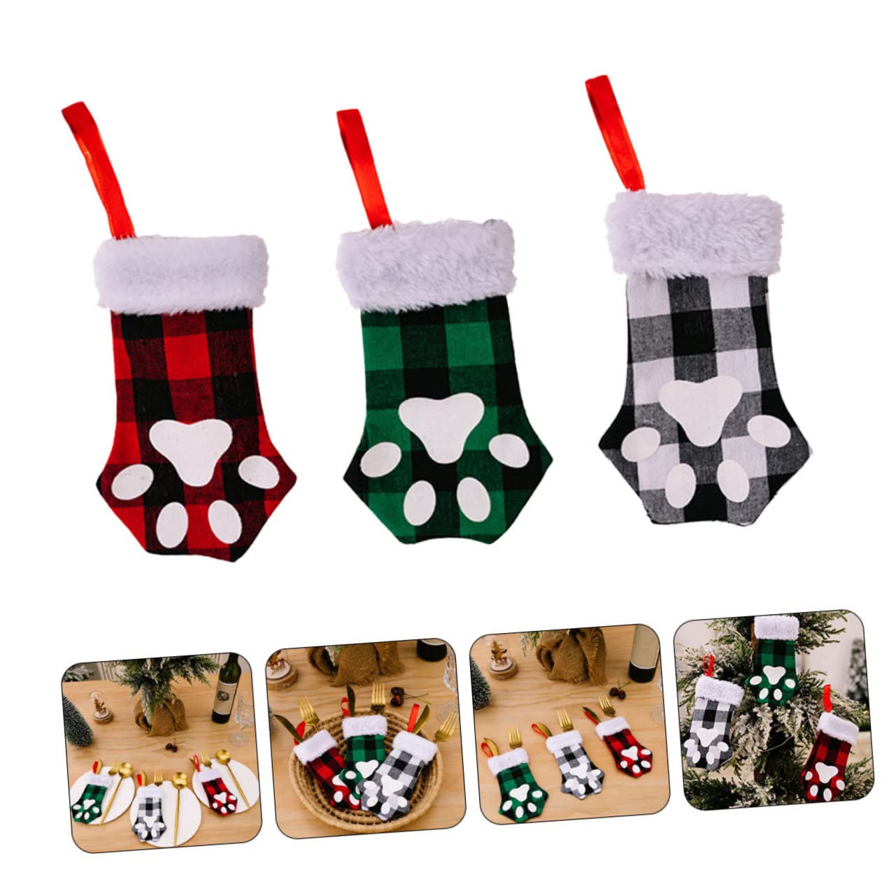 MAGICLULU 15pezzi Forma per Natale Sacchetti per e Decorazioni Natalizie per Feste per Tavole Festa e Decorazioni Natale