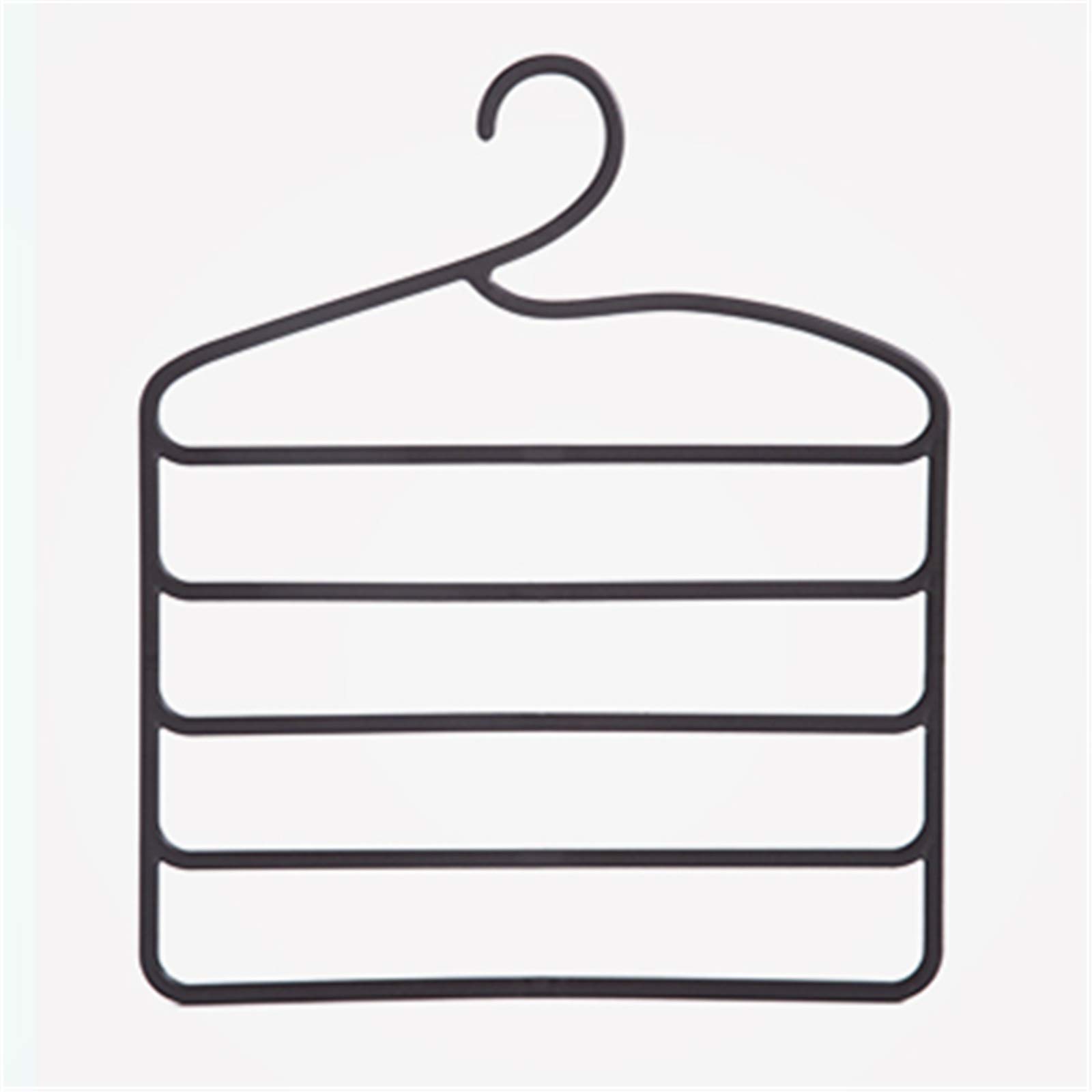 Trousers Hangers Home-house Trouser Rack Dormitory Storage Artifact Household Pants Space Saving(Dark brown)