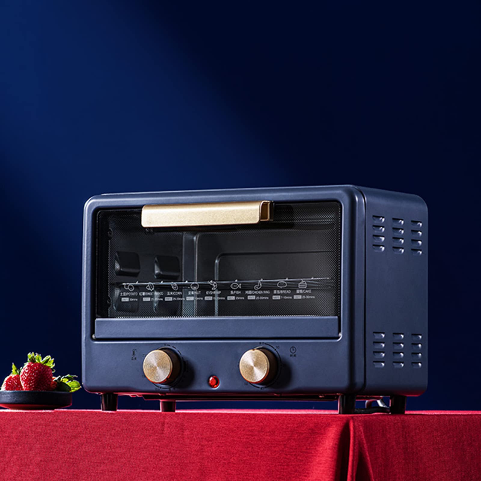 Nostalgia clásico Retro 12L encimera horno microondas, encimera microondas, horno hogar multifuncional pequeño horno eléctrico dos en uno little surprise