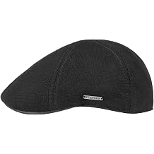 Stetson Muskegon Gatsby Cap - Peaked Cap for Men - Knit Cap with Leather Visor - Fall/Winter Flat Cap