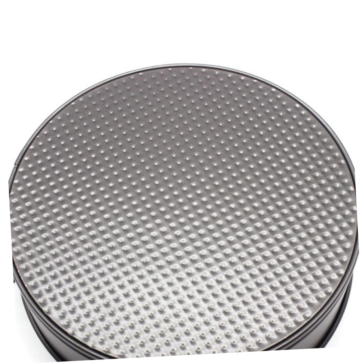 6 Moldes Redondos Antiadherentes de Acero al Carbono para Tartas | Negro, Fondo en Panal y Hebilla, Aptos para Fiestas y Bodas, Pack de 6 Piezas