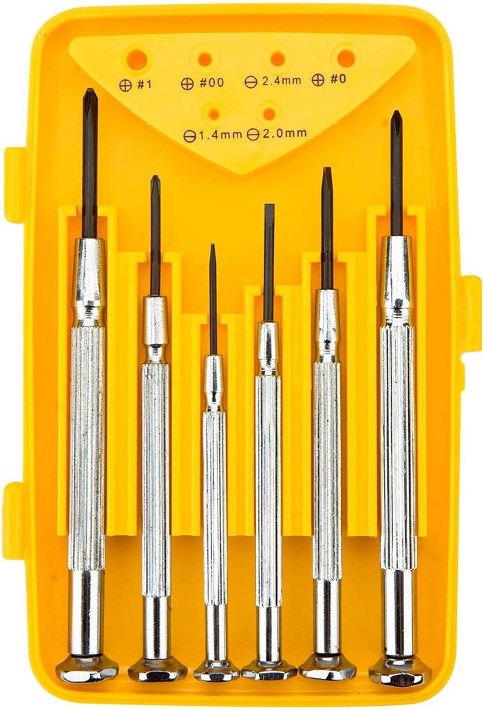 Topex 39D559 Precision Screwdriver Set (1.4, 2.0, 2.4 mm, PH00, PH0, PH1 Bits)