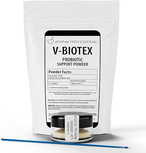 EPOTHEX V-Biotex - Polvo probiótico Pure L. Crispatus Probiótico vaginal Promueve la salud vaginal y urinaria Apoyo para la infección por