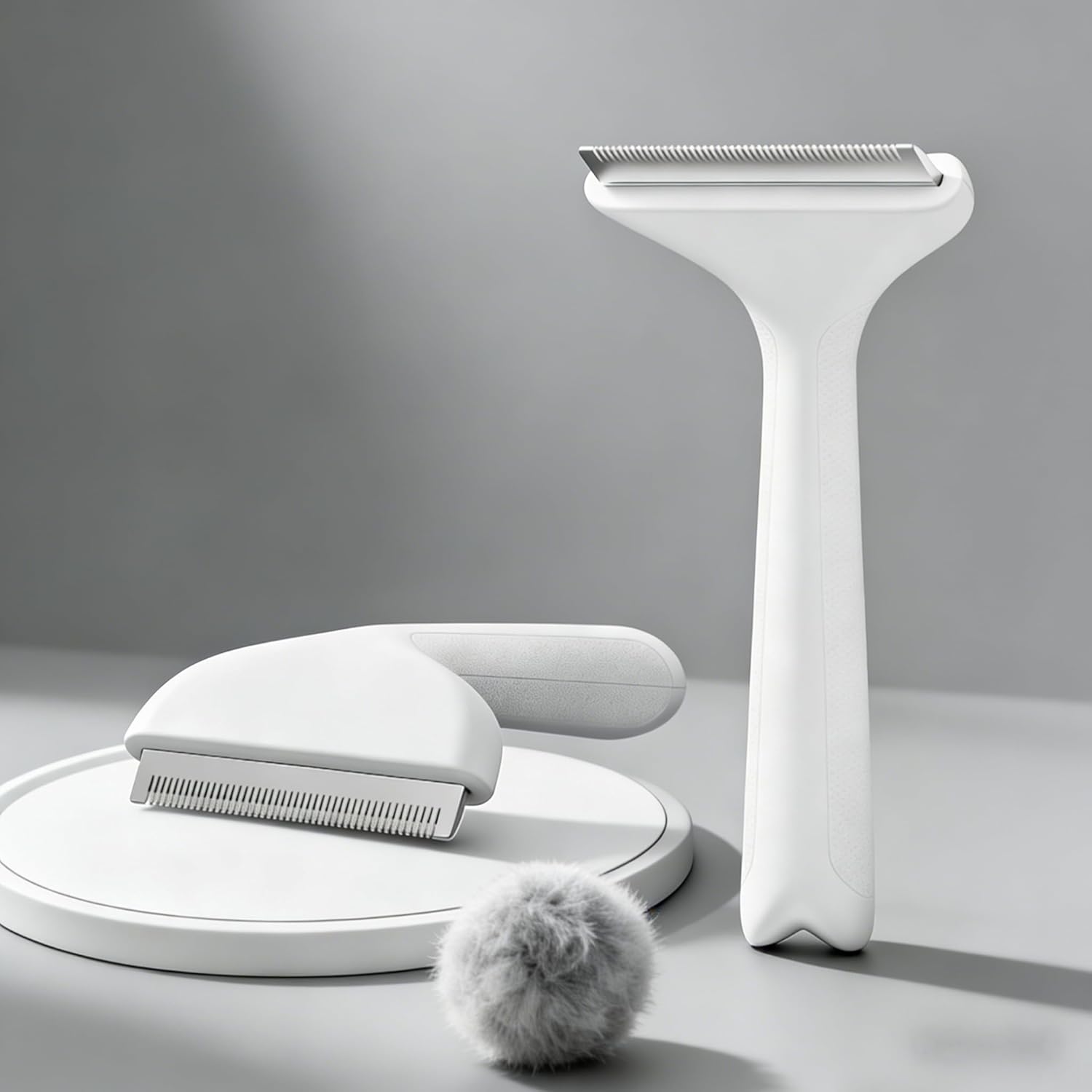 Pet Shedding Comb – Safe ABS Material Deshedding Brush, V-Shaped 1mm Close Teeth, Gentle on Skin, Effortlessly Removes Loose Undercoat & Prevents Matting, Suitable for All Fur Types