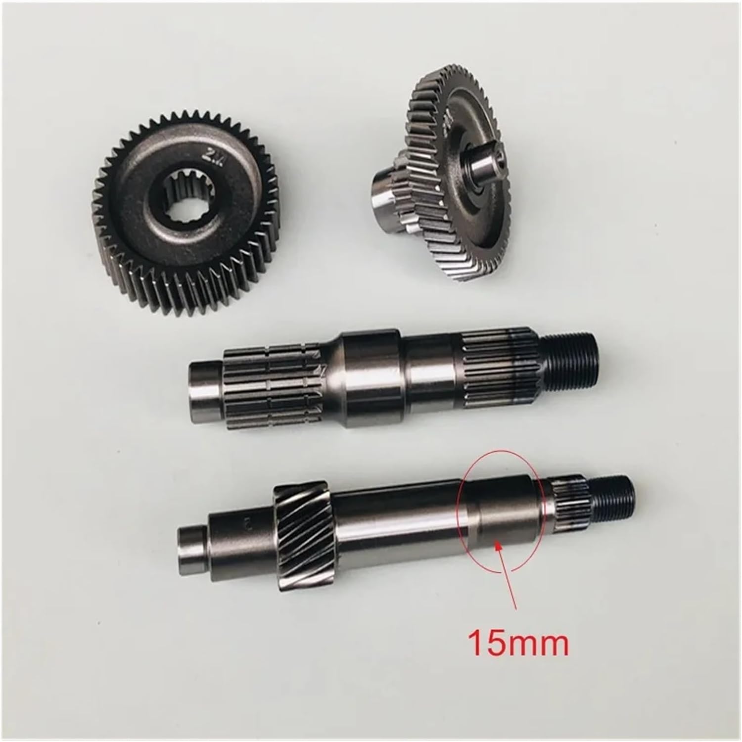 Motorcycle Engine Transmission Gear Shaft For AN125 HJ125T-7 HS125T QS150T 125cc