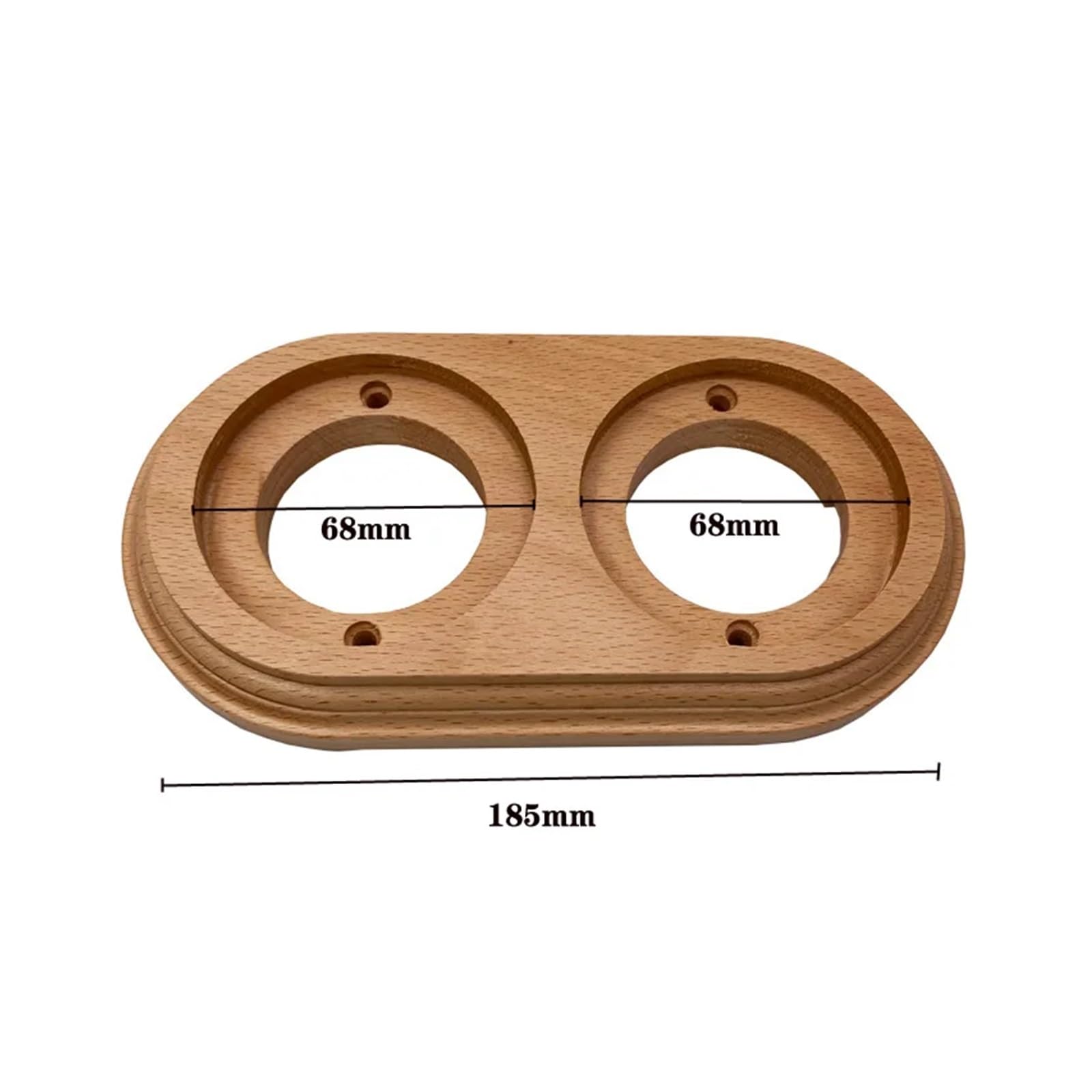 Interruptor giratorio con perilla de cerámica blanca(2-hole wooden base)