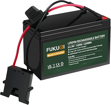 2000 Cycles Replacement Battery Compatible with Fisher-Price Power Wheels 12-Volt Battery, 12.8V 10Ah LiFePO4 Rechargeable Battery