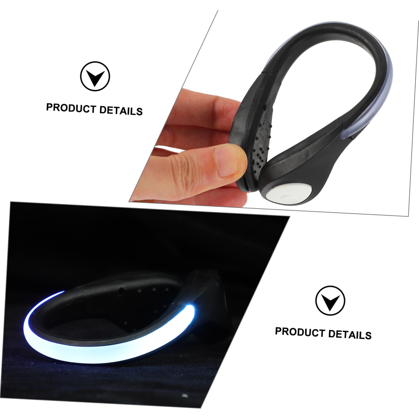 BESPORTBLE 2pcs Luminous Shoe Clip Lights Sports Warning Lamp for Running Night Running Cycling Jogging Walking