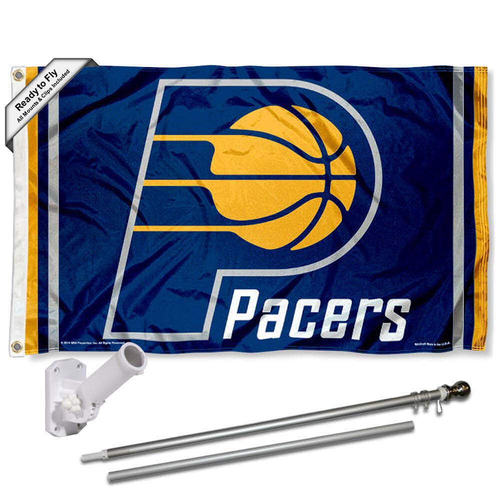 WinCraft Indiana Pacers Flag Pole and Bracket Set