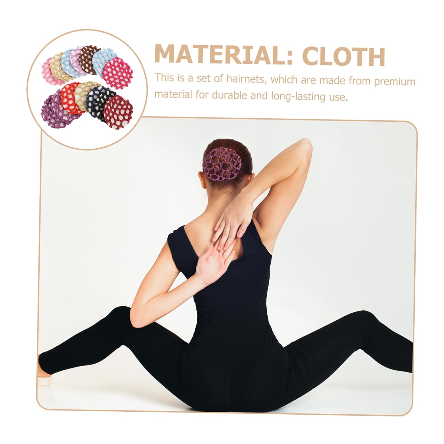 WOONEKY 14pcs Invisible Hair Net Bun Cover Net for Women for Professional Needs