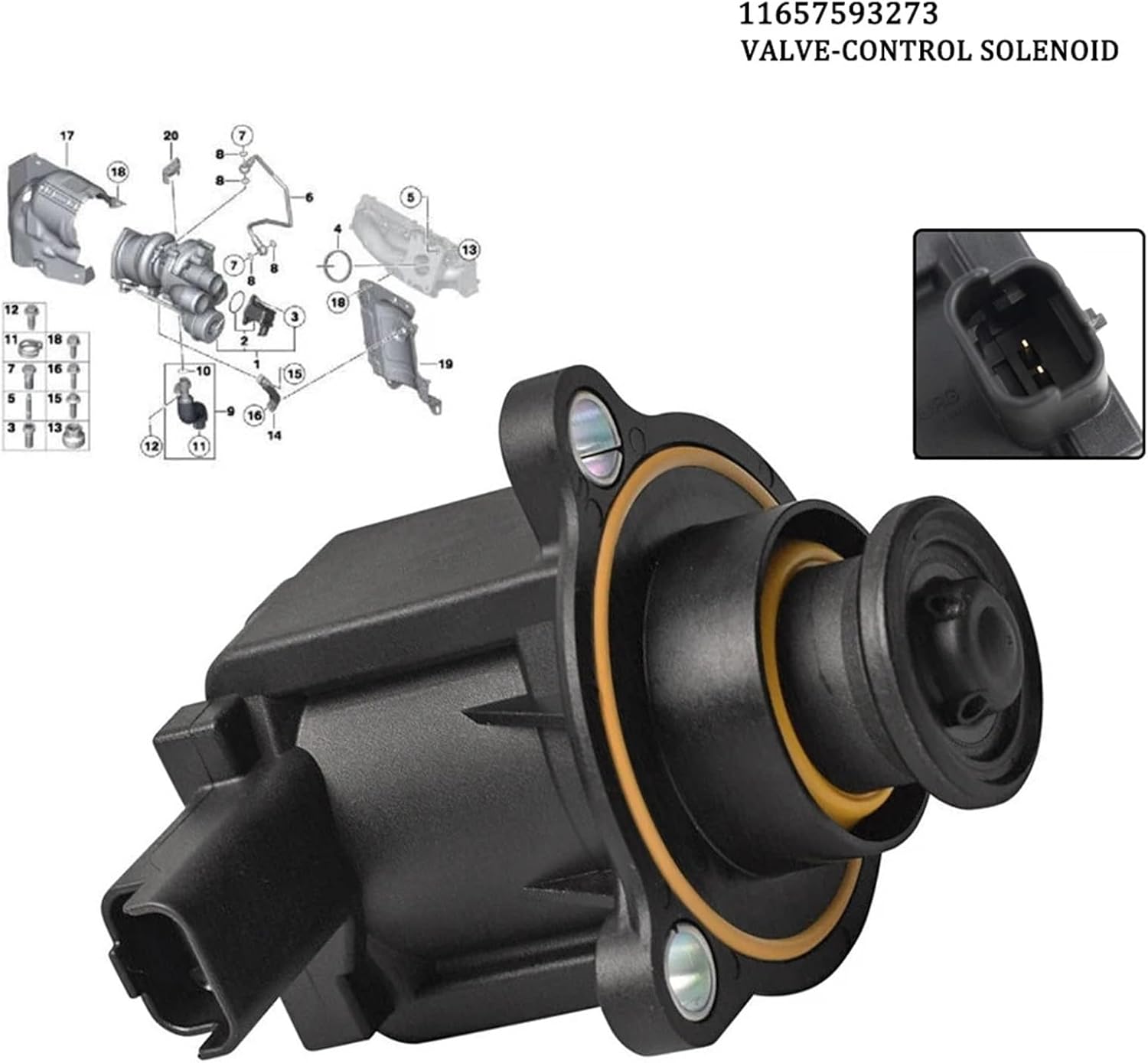 11657578683 Turbocharged Diverter Valve 11657566324 11657593273 7.01115.08.0 1Pcs