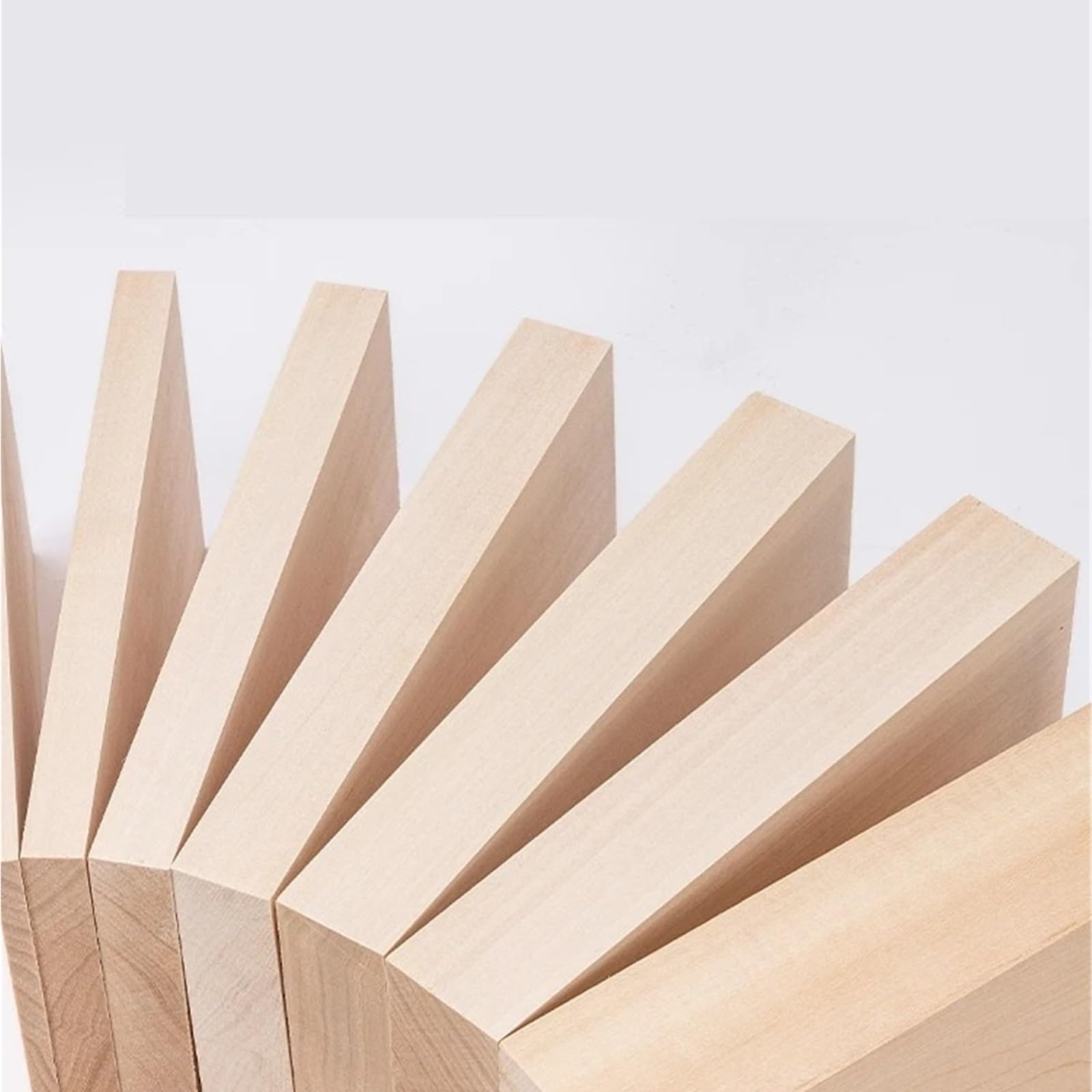 Madera para tallar Bloque de Balsa, cubo madera sin terminar, barra cuadrada sólida, modelo tira, Material construcción artesanal, pasatiempo para Bricolaje(40x40x100mm 2Pcs)