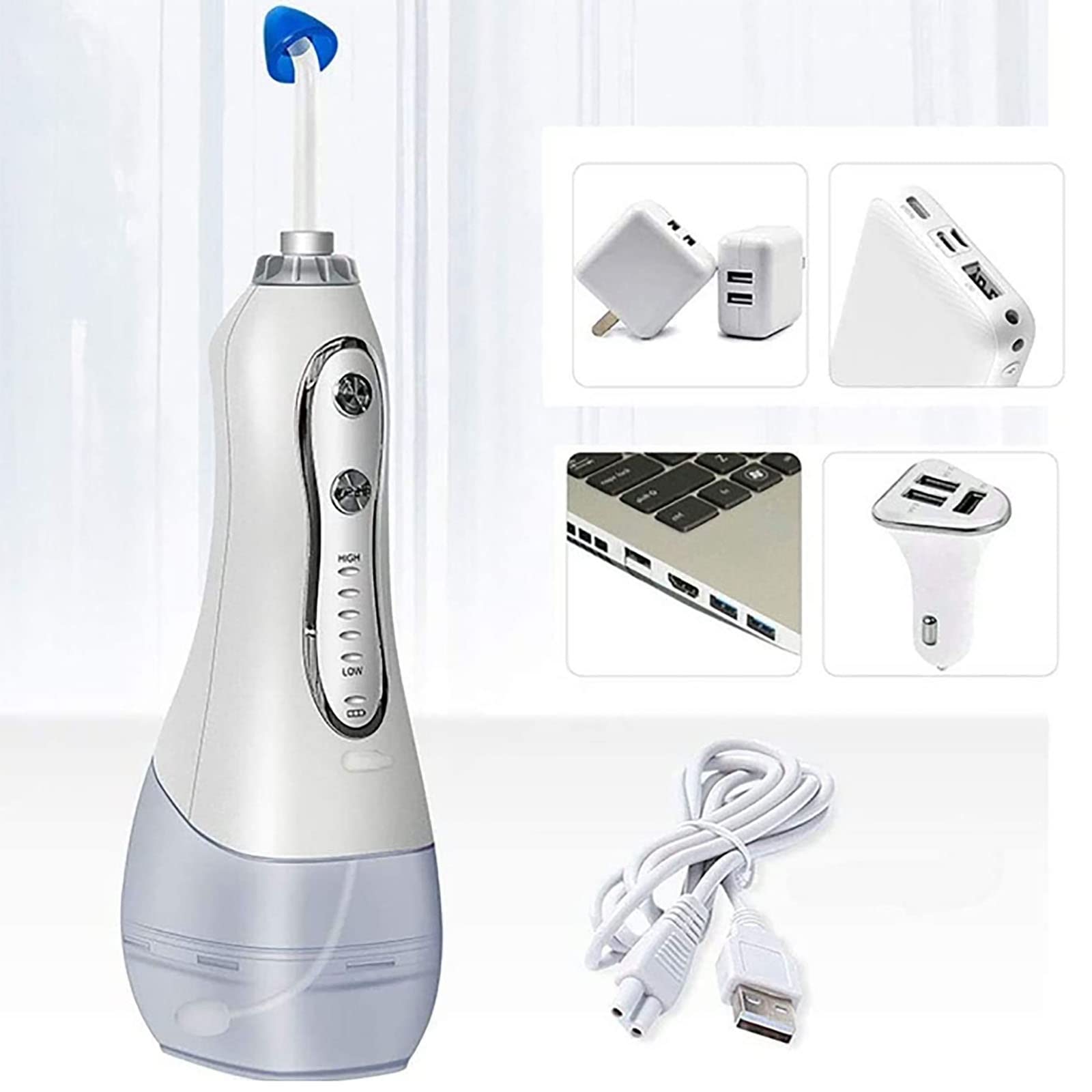 PEAMAN Nasenspülung, 300ml Nasenspülmaschine Hydro Pulse Nasal und Sinus Irrigation System mit 5 Modi und USB-Aufladung