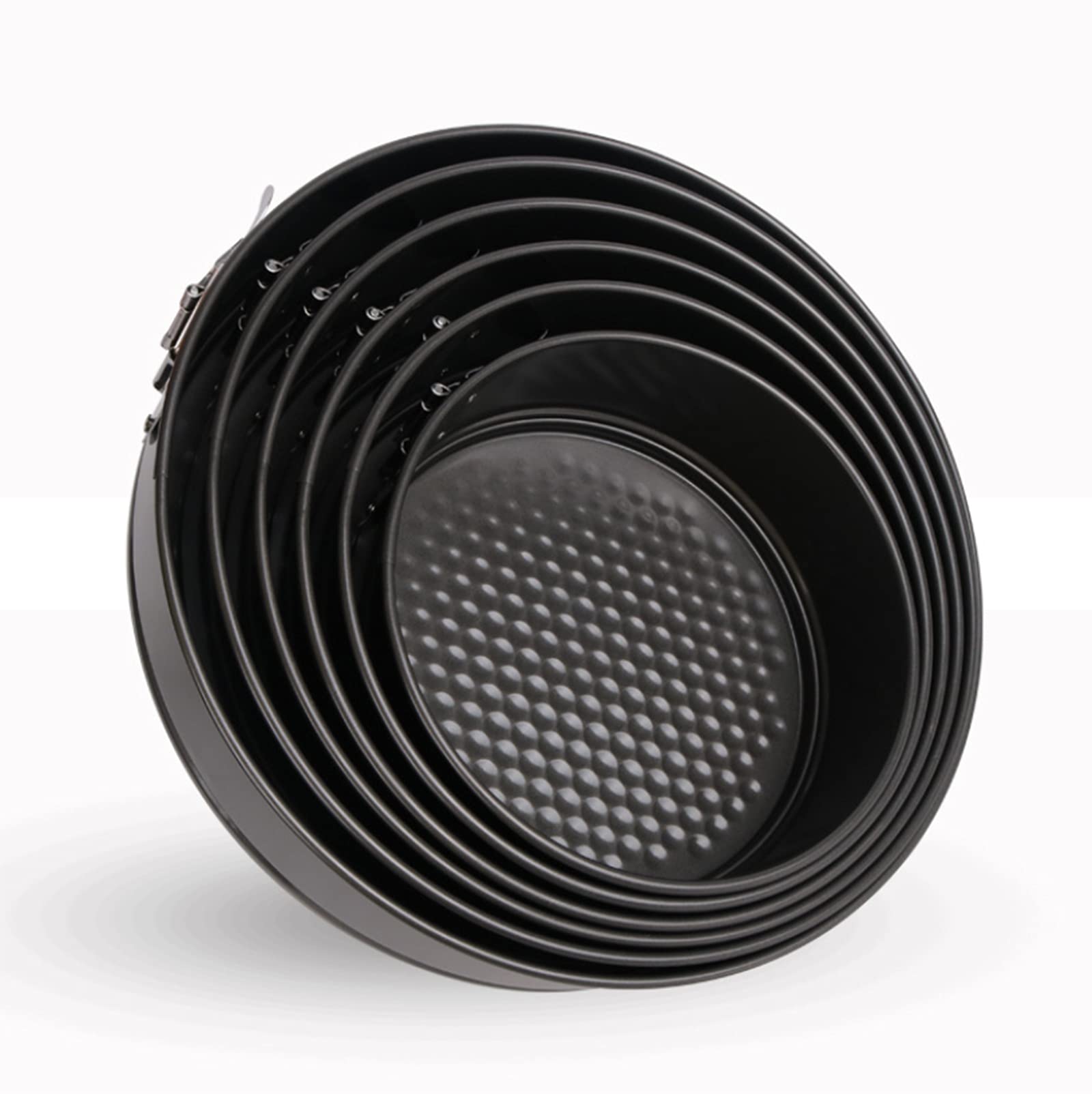 Teglia Rotonda A Cerniera Antiaderente 12x12 Cm Con Fondo Raccolti - Perfetta Per Friggitrice Ad Aria