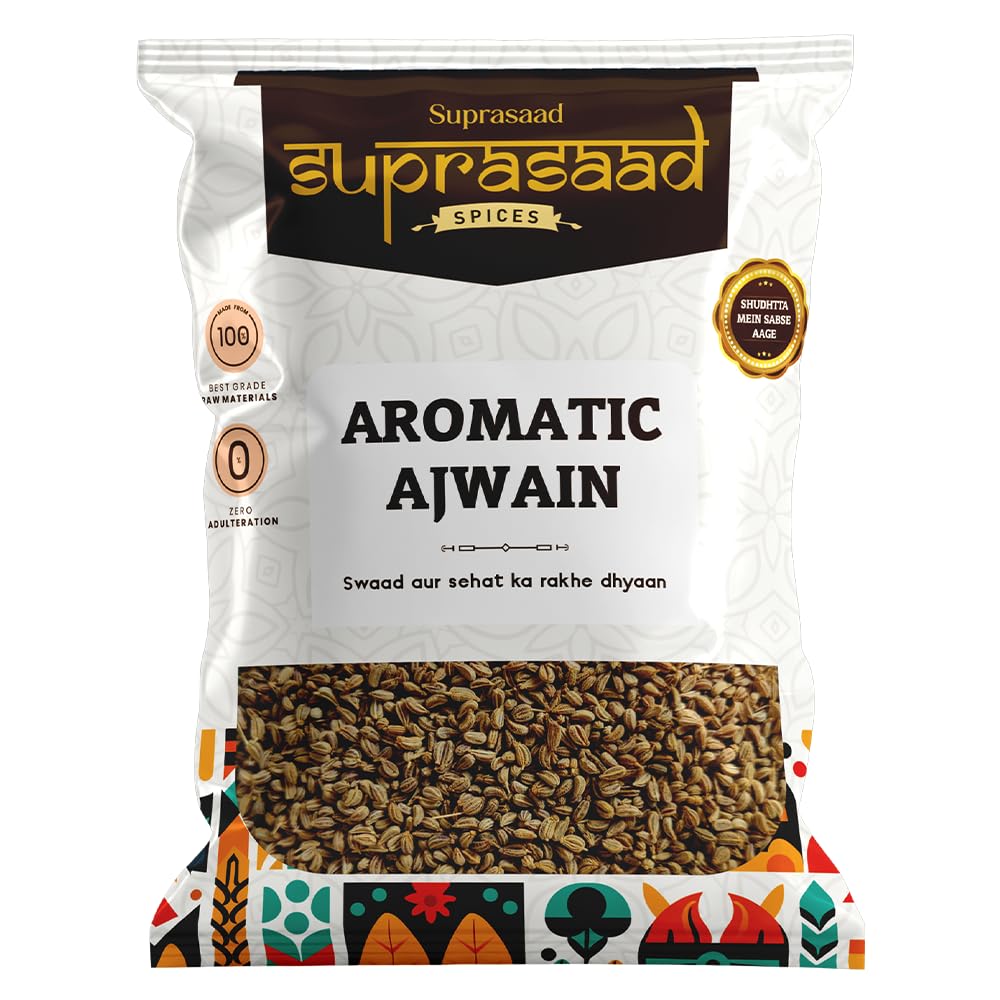SUPRASAAD FOODS Ajwain Whole 100Gms-Pack Of 1|Whole Indian Spices|No Added Flavours And Colours|Rich Taste&Strong Aroma|Quality Guaranteed (B0CYLDR12V) Amazon Price History, Amazon Price Tracker