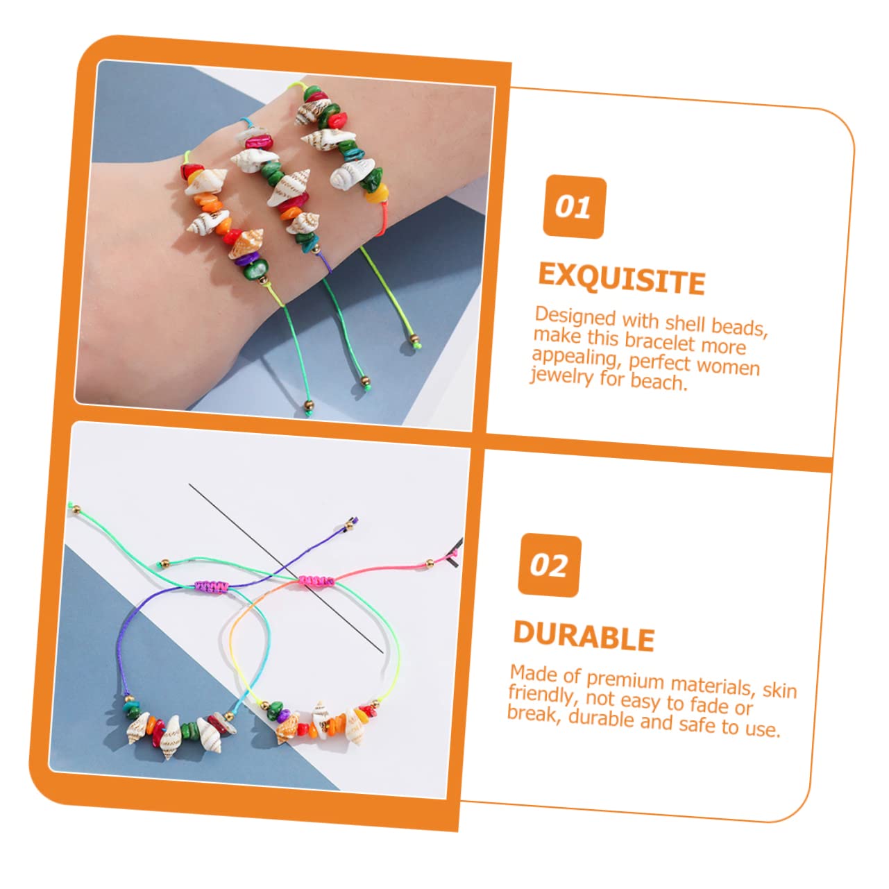 BESPORTBLE Conjunto Tobilleras De Ajustables para Mujeres Y Niñas De Bohemias Joyería
