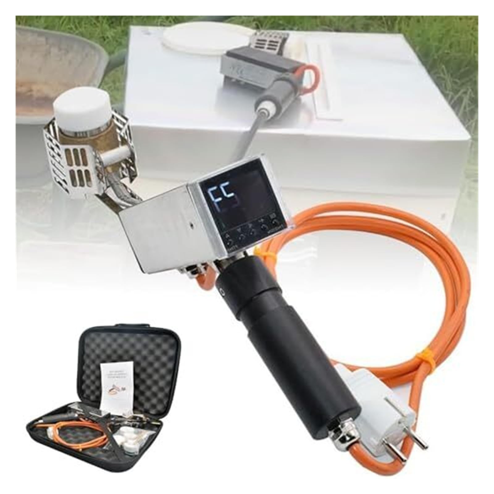 Vaporizzatore di acido ossalico per apicoltura,Pistola a spruzzo portatile per il trattamento degli acari dell'alveare,Attrezzature e forniture essenziali per la cura dell'alveare
