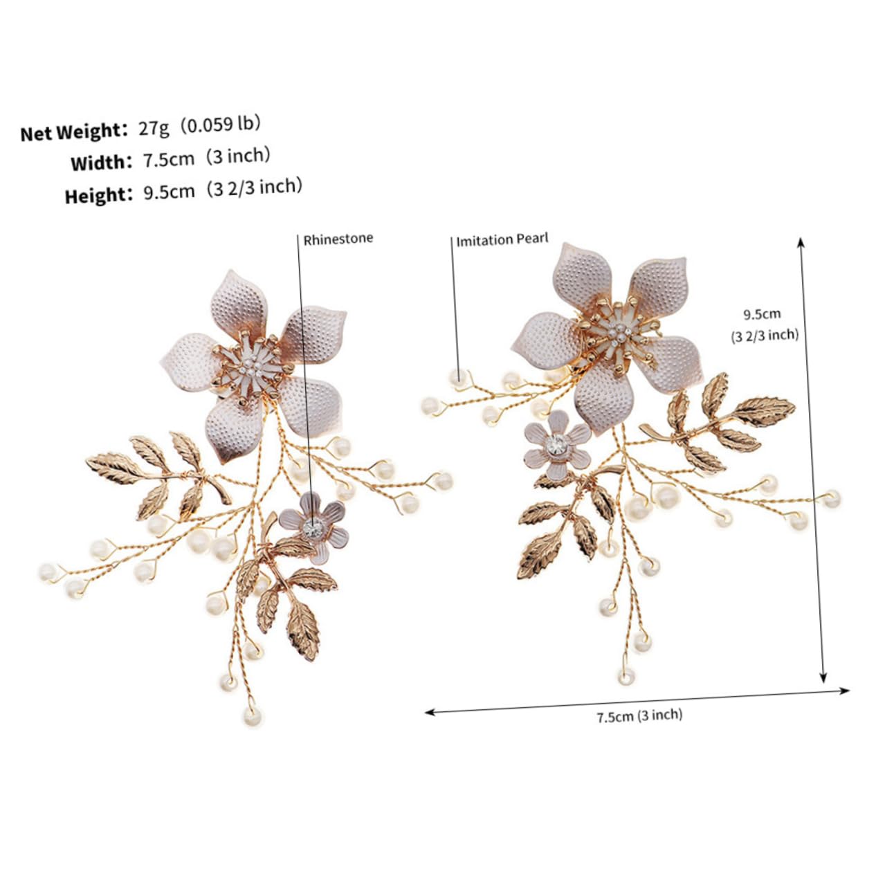 GALPADA 5paia Bride Shoe Clips Decorazioni Per Scarpe e Accessori Rimovibili Per Matrimonio e Versatili Per Cerimonie e