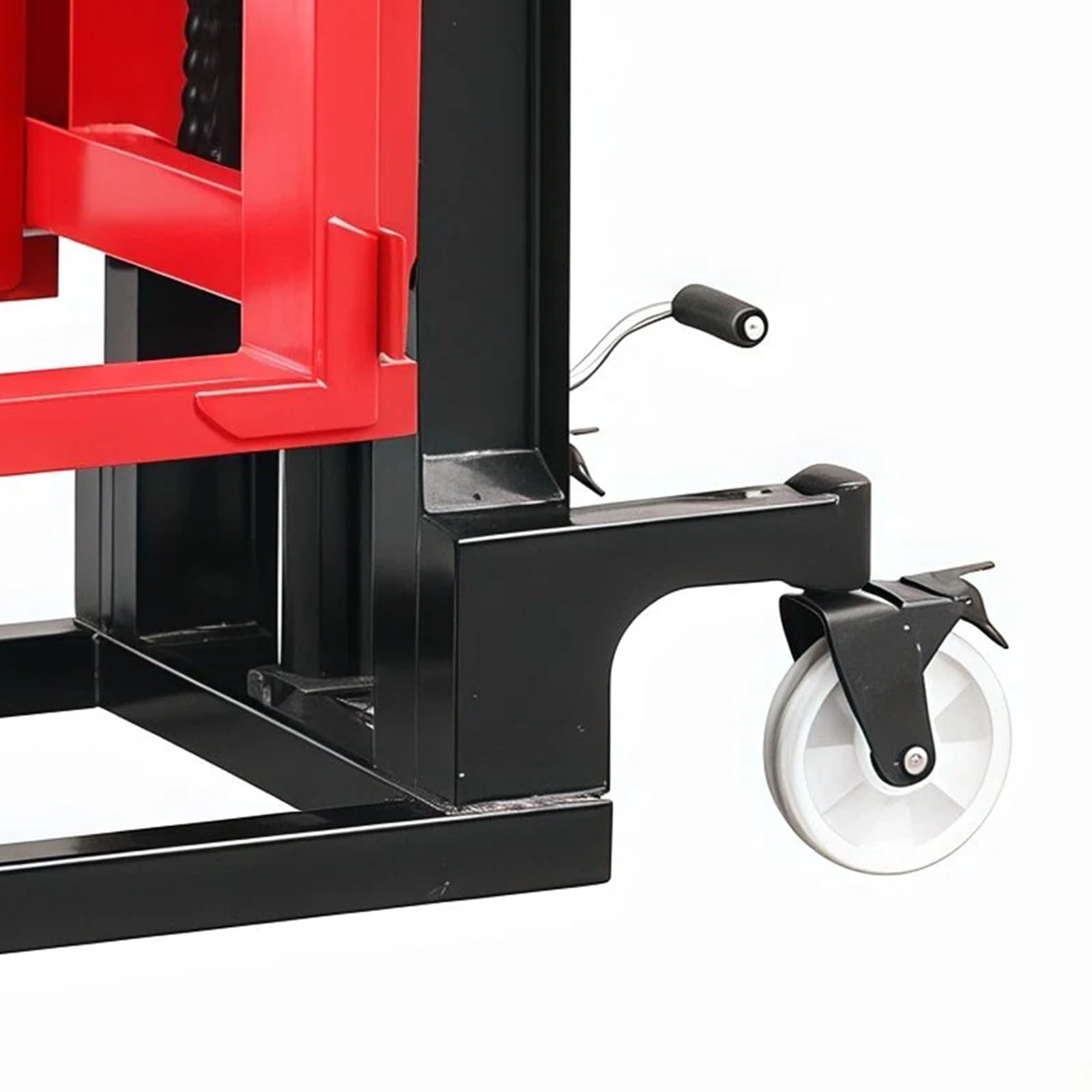 Tavoli elevatori Impilatore idraulico manuale da 2.000 kg, forca 83 cm, con ruote girevoli for lo stoccaggio