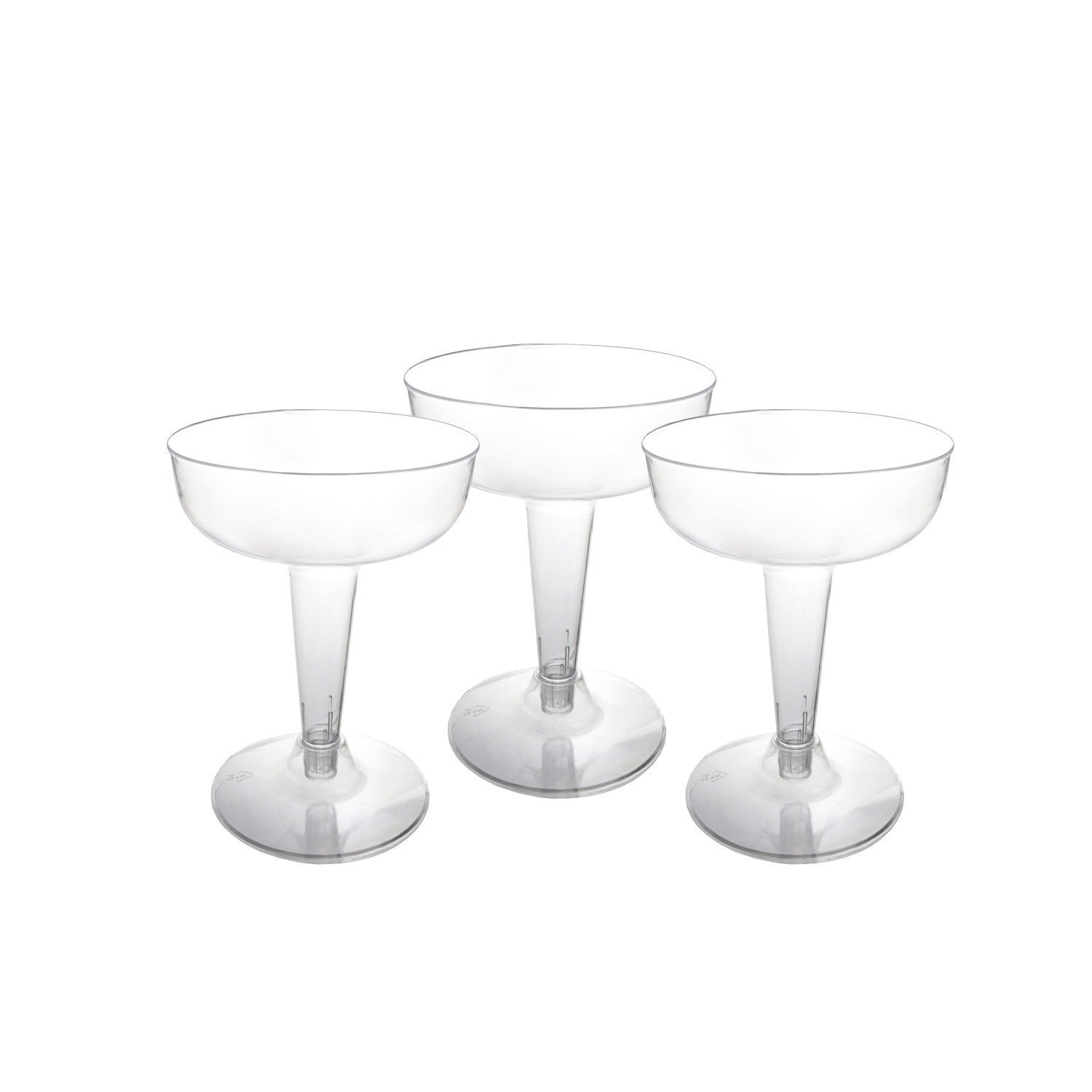 40-2 Pc Party Clear Plastic Champagne Glasses 4 oz