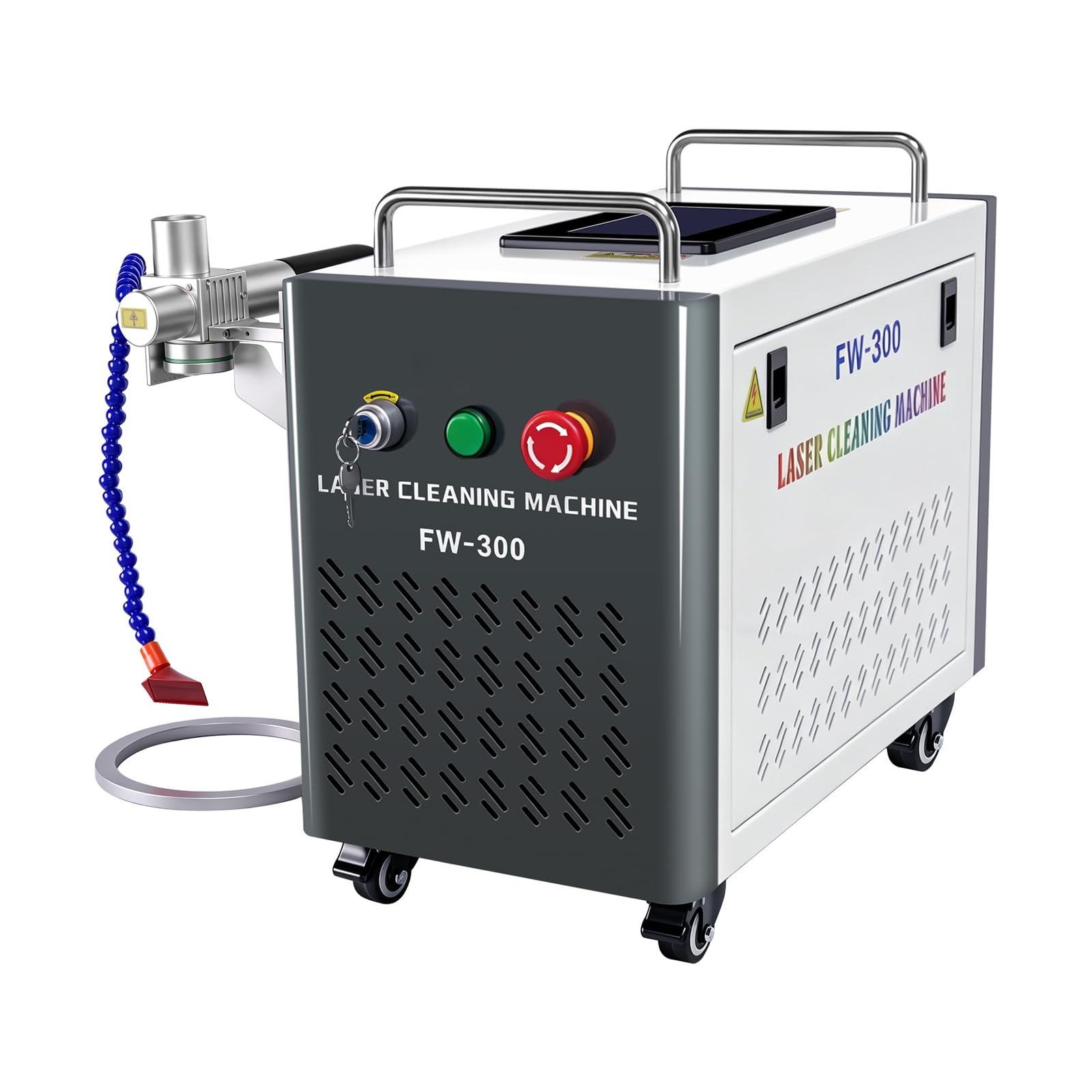 Fiber lase Pulsed Cleaning Machine 300W Cleaner Machine For Wood/Metal Rust/Oil/Paint Rem…