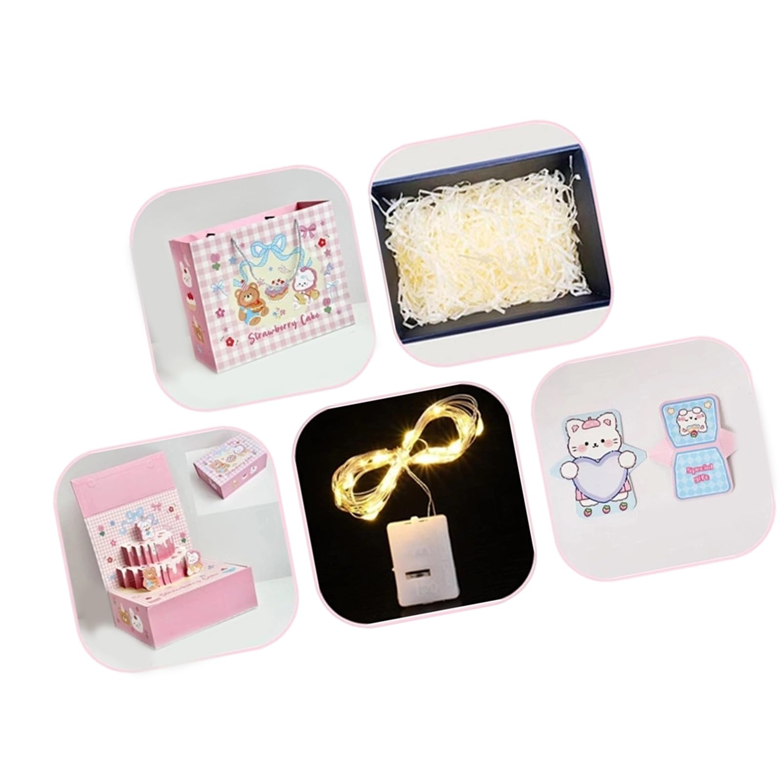 Limtula Adorable Party Treat Bags for Baby Showers Birthday Celebration Candy Chocolate Holder Container with Handheld Paper Bag Pet Light Meal Design