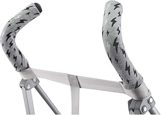 JANABEBE Funda para manillar, mango de silla de paseo (BLACK RAYO)