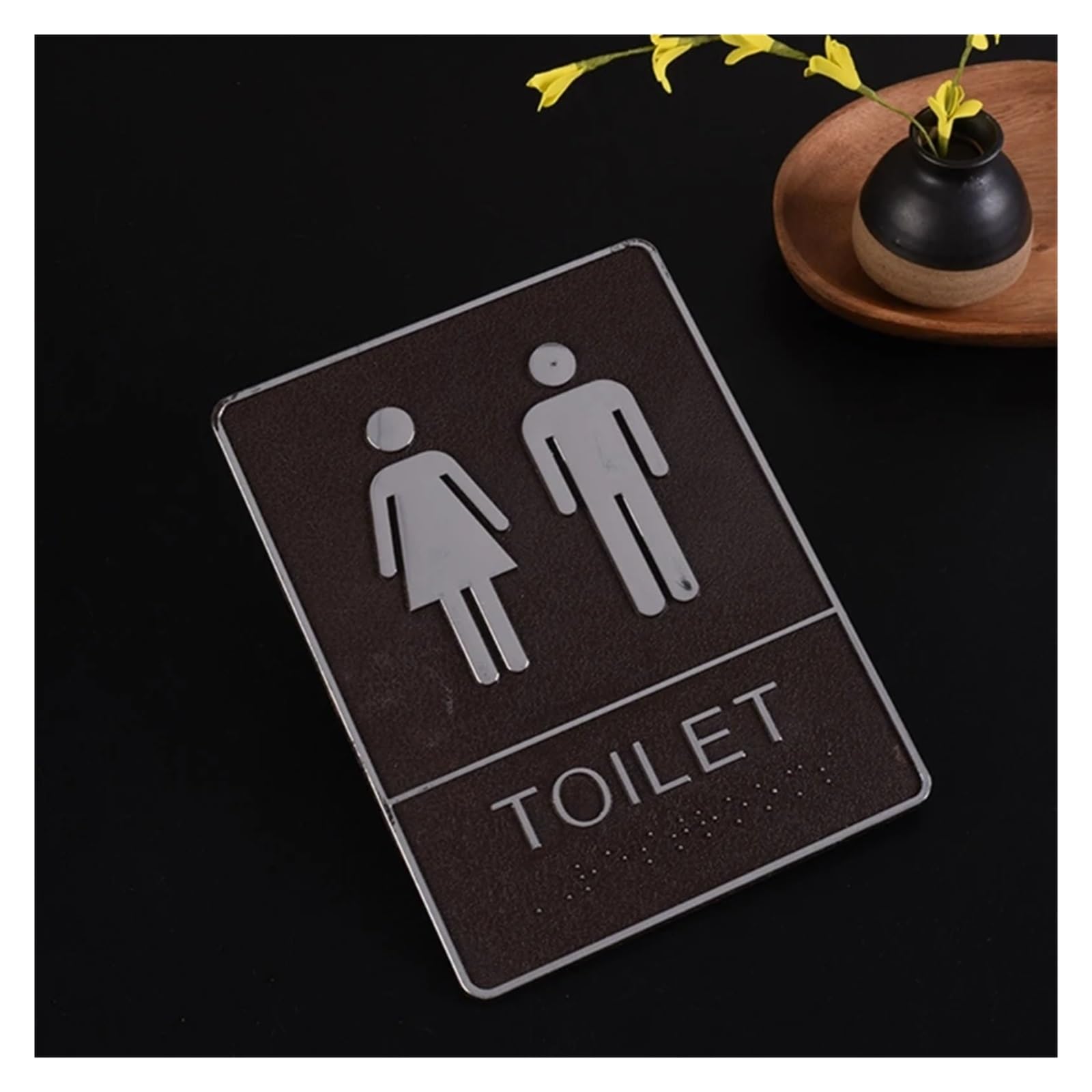 Cartello Da Bagno Maschile E Femminile, Cartello Da Toilette In Acrilico Autoadesivo, Cartello Da Bagno Unisex Per Porta Del WC, Cartello Da Toilette Per Centro Commerciale Dell'Hotel Ristorante Coff