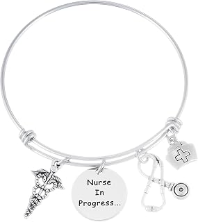 Kivosliviz Nursing Student Bracelet Jewelry Nurse Progress Future Nurse Gifts