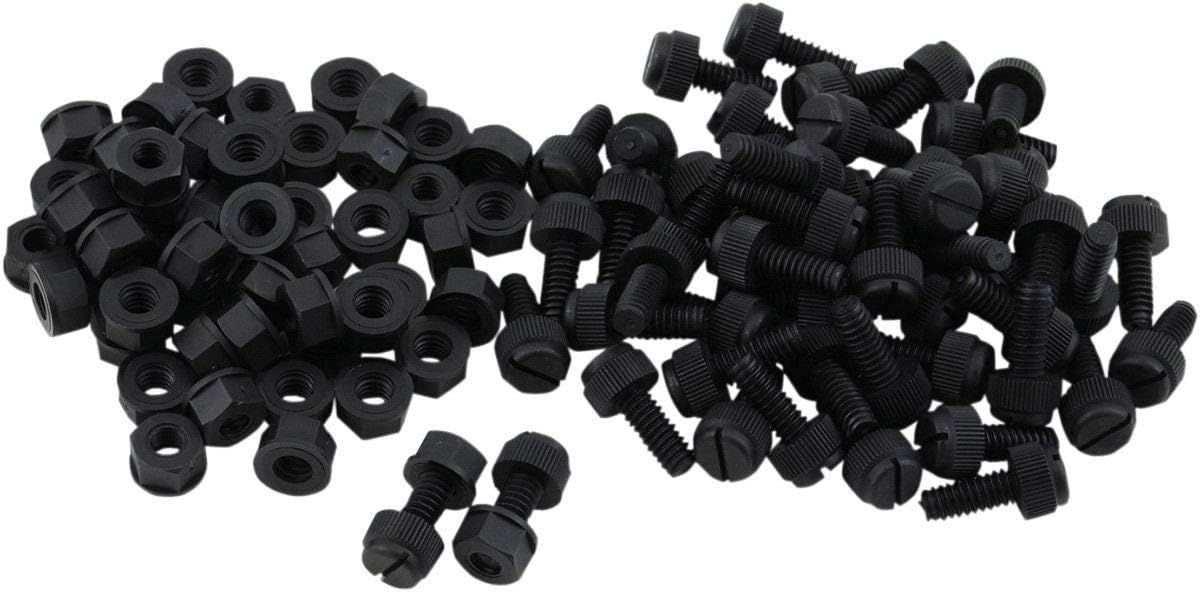 Bolt MC Hardware LPFB50 Nylon License Plate Fasteners, 50