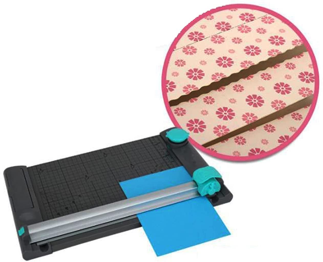 Papierschneidemaschine, Rotationspapierschneider, tragbarer multifunktionaler Maschinenschneider, A4-A7-Papierschneider, Scrapbooking-Werkzeug, für Kunsthandwerk, Fotos und Schreibwaren