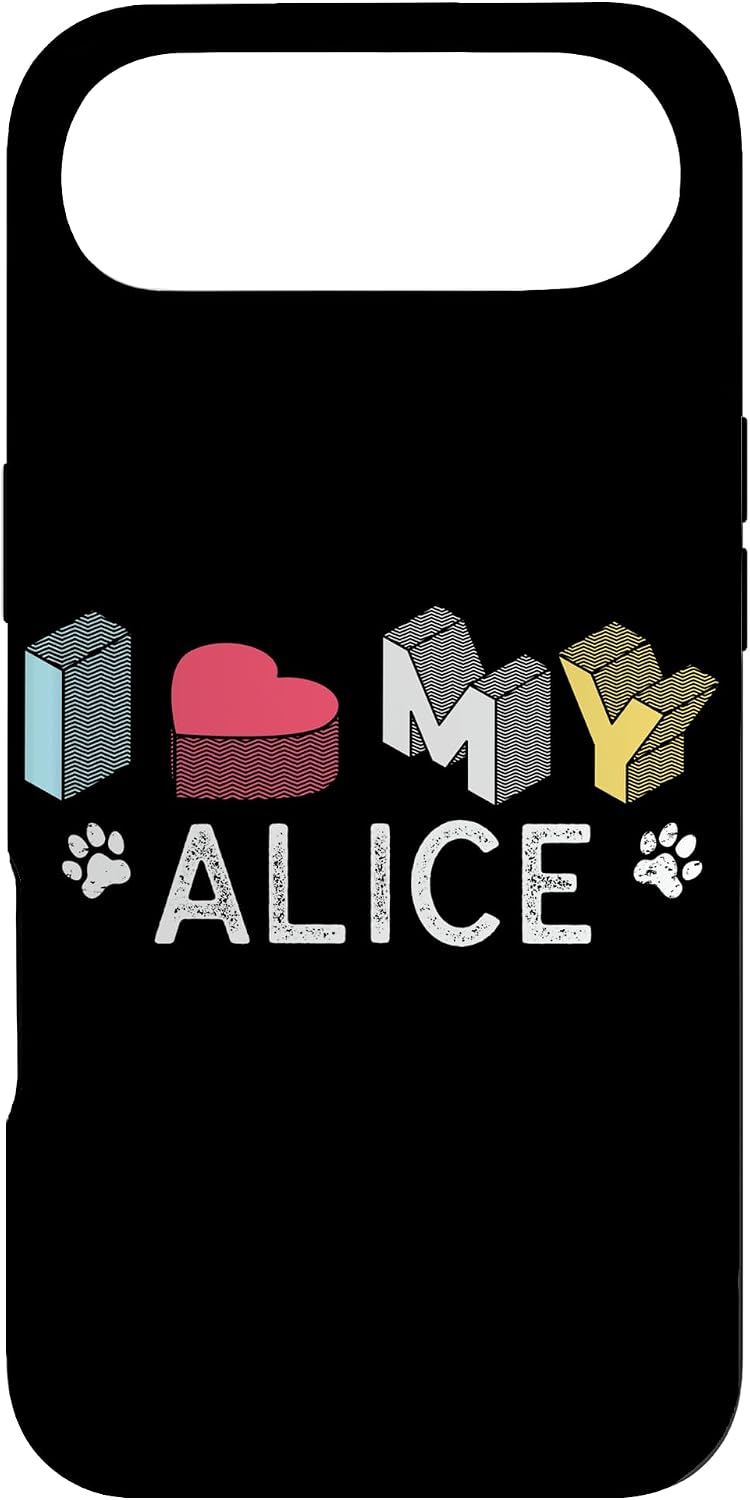 Alice Personalized Dog Name Alice Pet Lover Case for iPhone Air