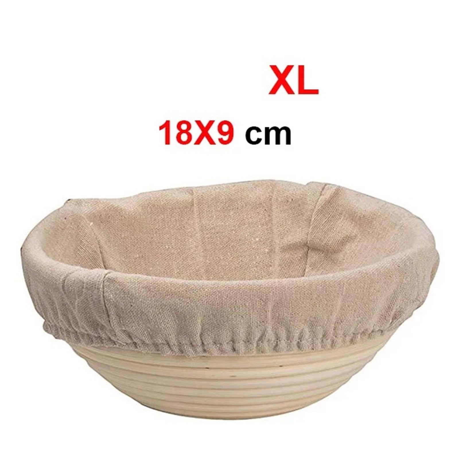 Cesta de fermentación masa pan ratán ovalada(Round 18X9)