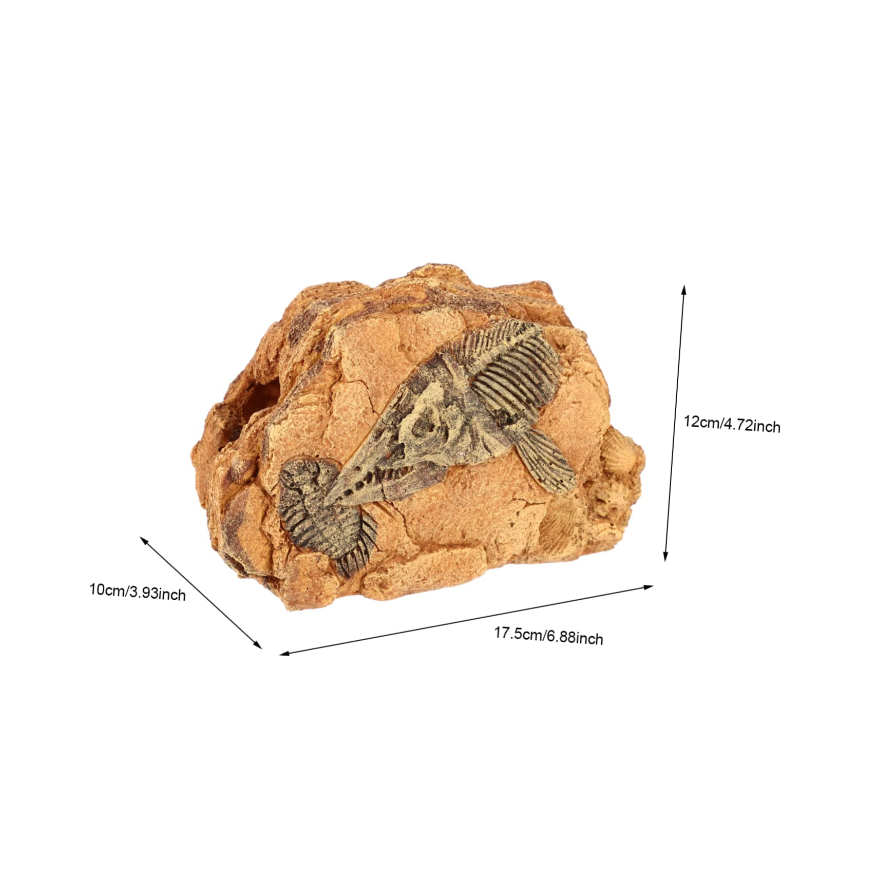 Nascondiglio per Rettili Piattaforma per Tartarughe e Habitat per Animali Esotici Design Realistico e Stabile per Crustacei e Lucertole Terrario Decorativo Spazioso